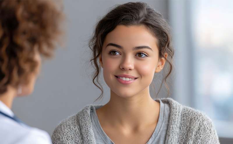 Doctor speaking with young adult patient