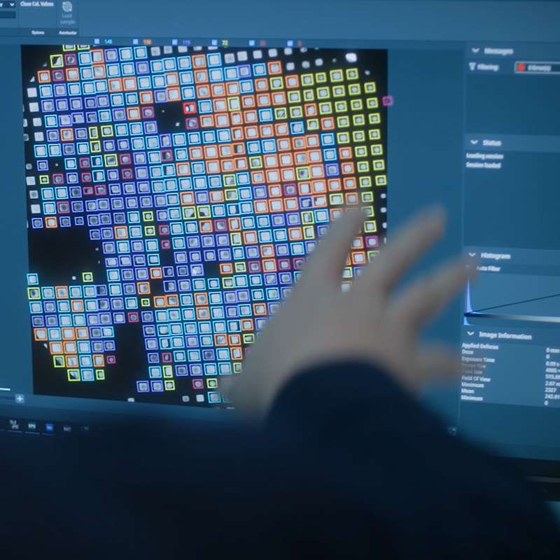 Molecular imagery on computer screen