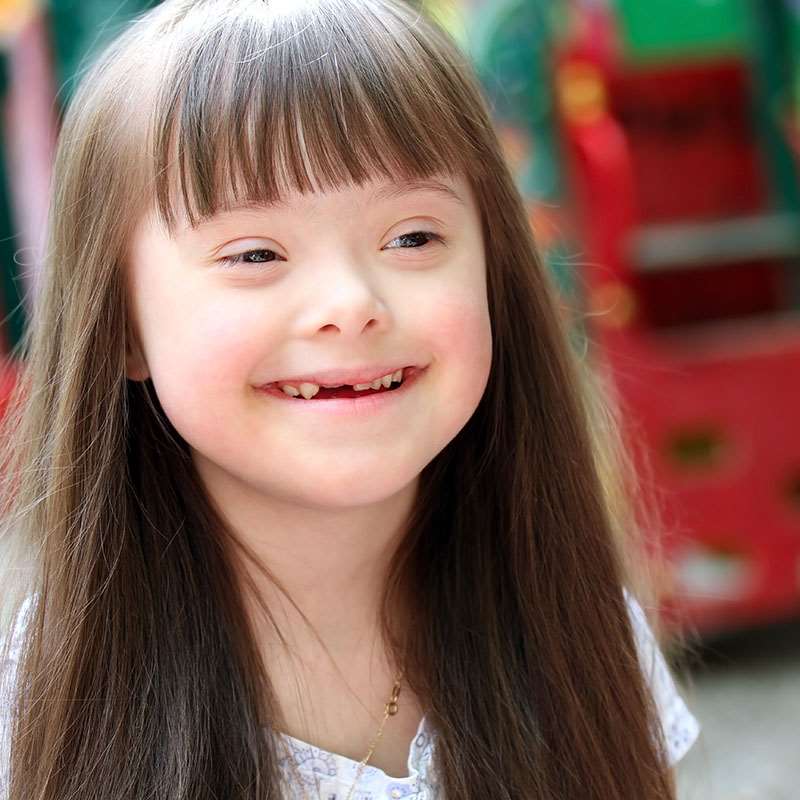 girl with down syndrome