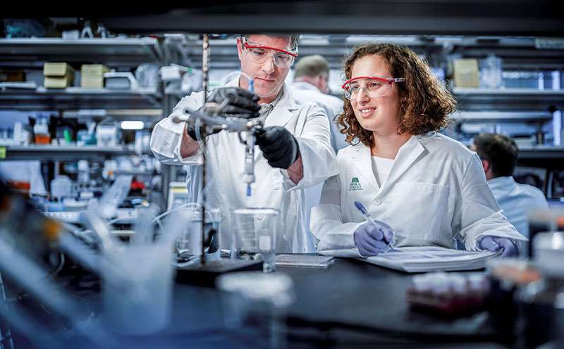 Researchers in Lab