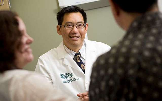 Clinician with Patients