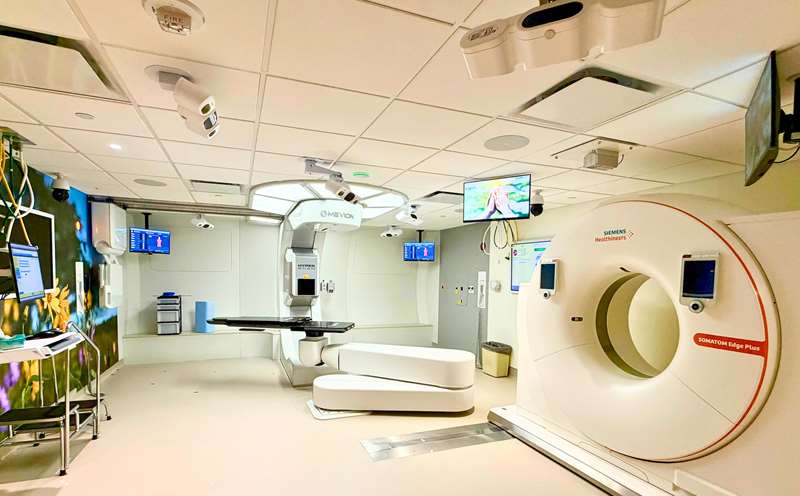 Proton therapy machine in the Froedtert and Medical College of Wisconsin proton therapy clinic